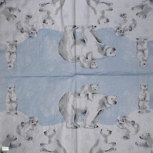 2 serviettes papier - autres animaux -29