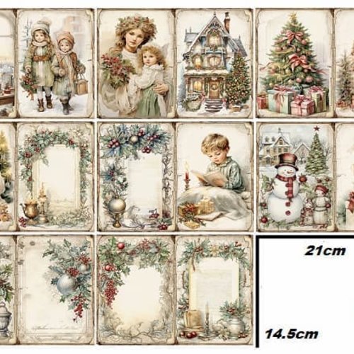 8 papiers décor hiver -al8