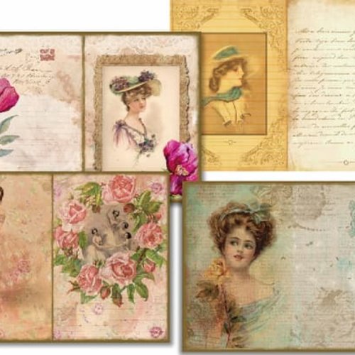 4 papiers personnages -al10