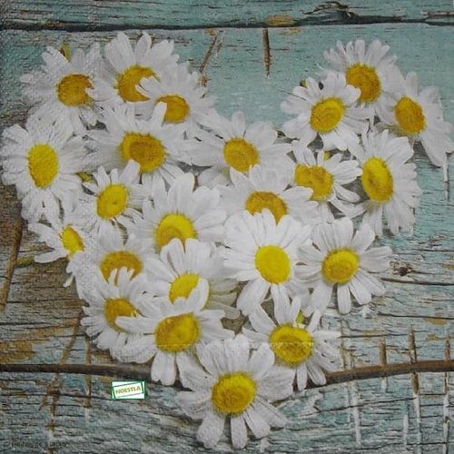 2 serviettes papier - les coeurs -45