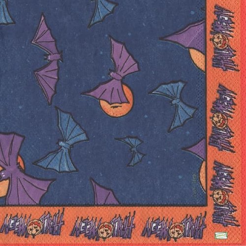 2 serviettes papier - halloween -7