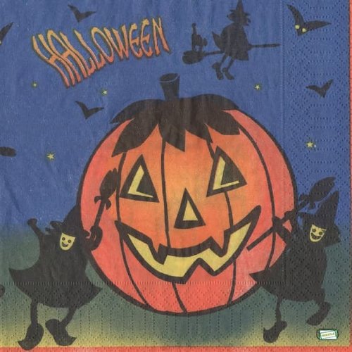 2 serviettes papier - halloween -10