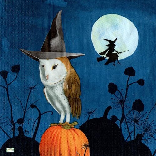 2 serviettes papier - halloween -18