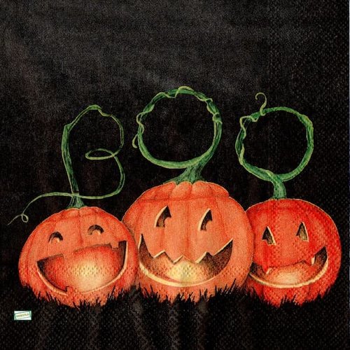 2 serviettes papier - halloween -22