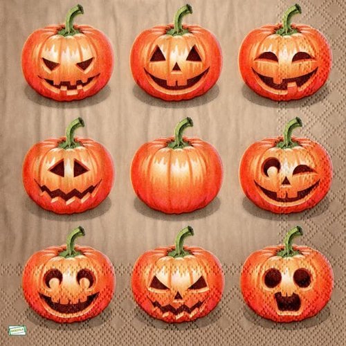 2 serviettes papier - halloween -33