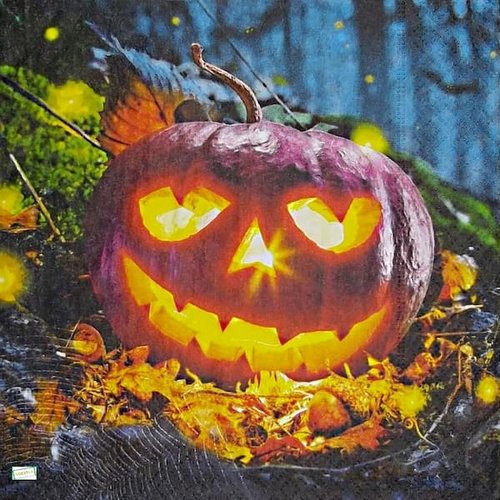 2 serviettes papier - halloween -38