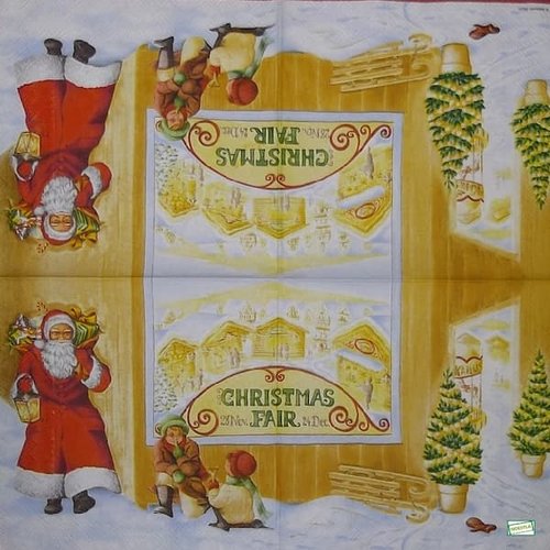 2 serviettes papier -père noêl- 94
