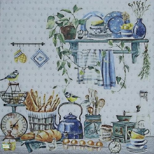 2 serviettes papier - cuisine -25