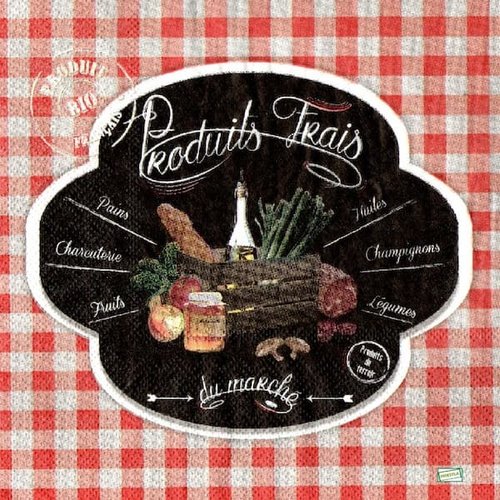 2 serviettes papier - cuisine -95