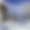 2 serviettes papier - paysage de neige- 34