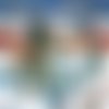 2 serviettes papier - paysage de neige- 70