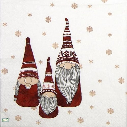 2 serviettes papier - nains.lutins -69