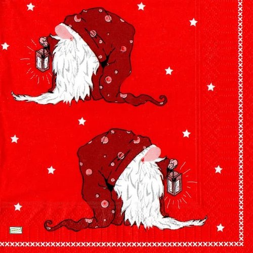 2 serviettes papier - nains.lutins -75
