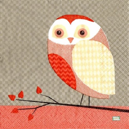 2 serviettes papier - les oiseaux-55