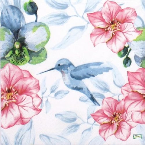2 serviettes papier - les oiseaux-59