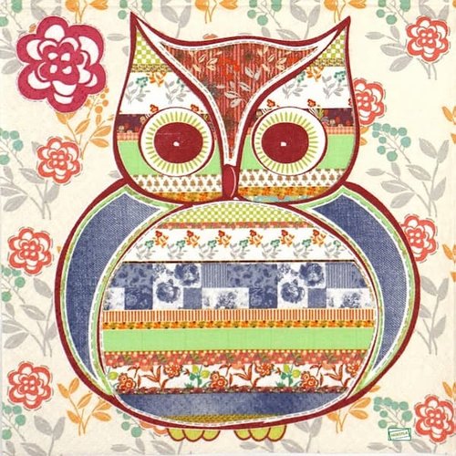 2 serviettes papier - les oiseaux-93