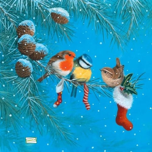 2 serviettes papier - les oiseaux-118