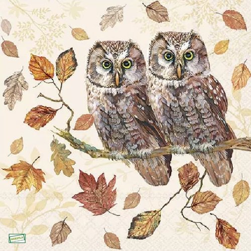 2 serviettes papier - les oiseaux-122