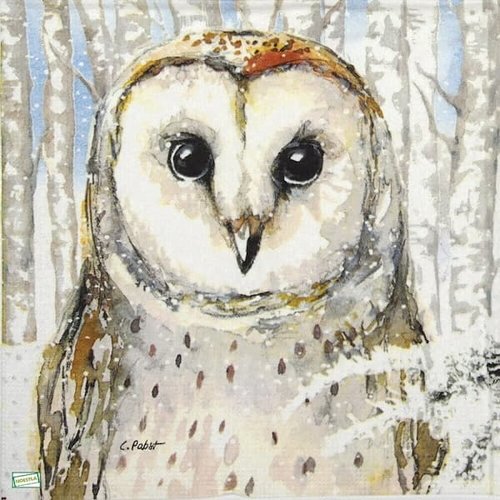 2 serviettes papier - les oiseaux-124