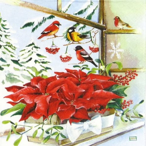 2 serviettes papier - les oiseaux-127