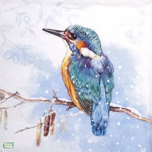 2 serviettes papier - les oiseaux-145