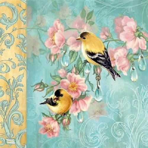 2 serviettes papier - les oiseaux-43