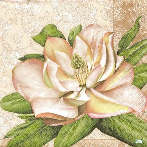 2 serviettes papier - orchidés lys -47