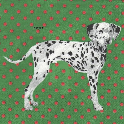2 serviettes papier - chiens - 57