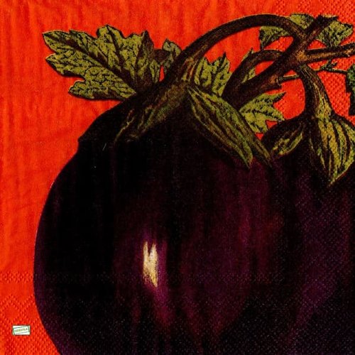 2 serviettes papier - légumes -9