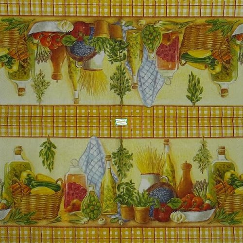2 serviettes papier - légumes -17