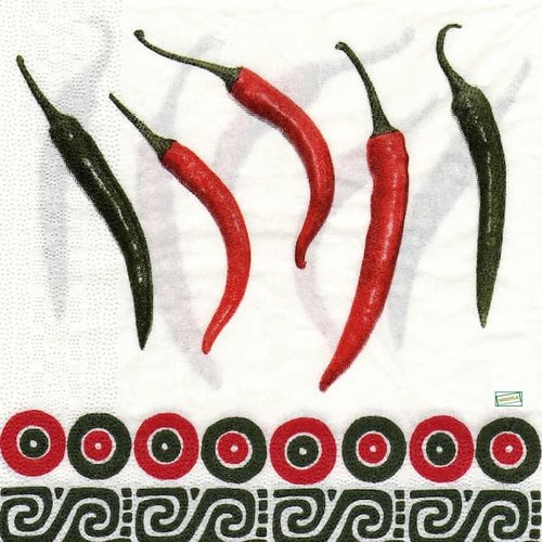 2 serviettes papier - légumes -46