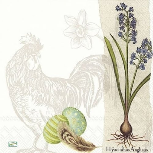 2 serviettes papier - oiseaux ferme -18