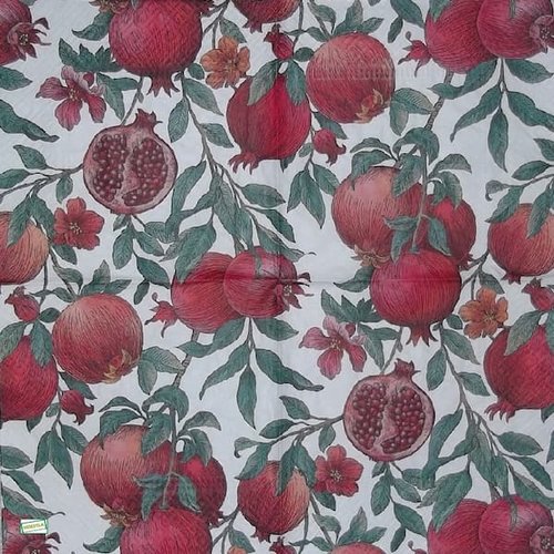 2 serviettes papier - fruits rouge -31
