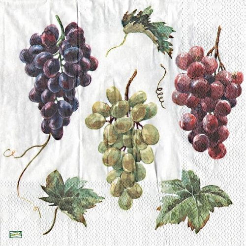 2 serviettes papier - fruits rouge -53