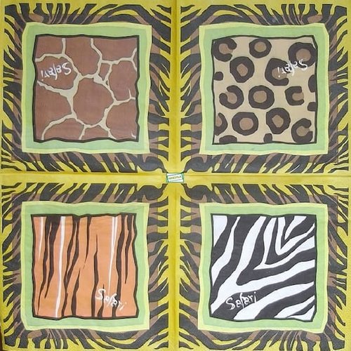 2 serviettes papier - afrique -19