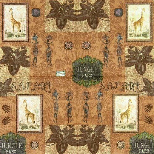 2 serviettes papier - afrique -61