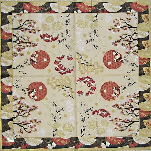 2 serviettes papier - asie -26