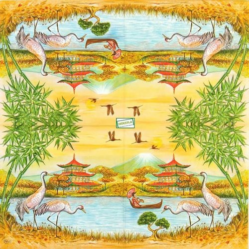 2 serviettes papier - asie -35