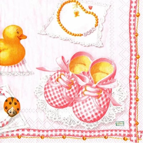 2 serviettes papier - les bébés -24