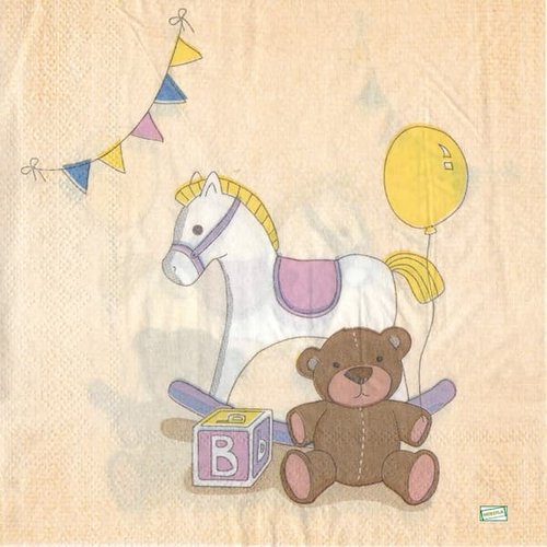 2 serviettes papier - les bébés -43