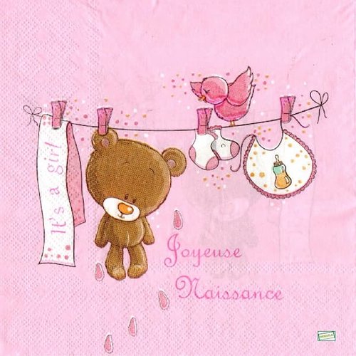 2 serviettes papier - les bébés -64