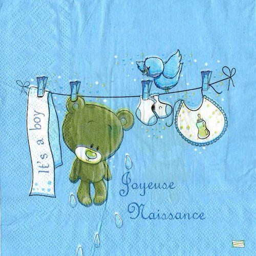 2 serviettes papier - les bébés -65