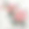 2 serviettes papier -roses pivoines-25