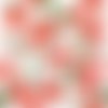 2 serviettes papier -roses pivoines-50