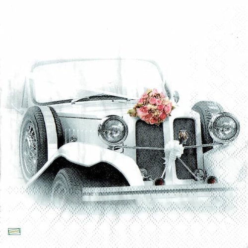 2 serviettes papier - mariage -23
