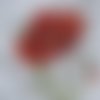 2 serviettes papier - coquelicots lavande -7