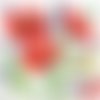 2 serviettes papier - coquelicots lavande -41