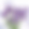 2 serviettes papier - coquelicots lavande -56