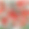 2 serviettes papier - coquelicots lavande -87