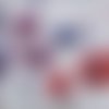 2 serviettes papier  - coquelicots lavande -95